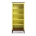 Estante de Madeira Maciça  4 Prateleiras - Amarelo Lemon