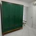 Guarda-Roupa Rústico 4 Portas e 2 Gavetas - Madeira Maciça e MDF - Verde