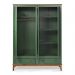 Guarda-Roupa Rústico 4 Portas e 2 Gavetas - Madeira Maciça e MDF - Verde