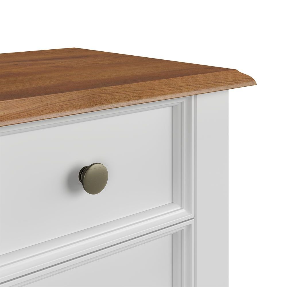 Mesa de Cabeceira Madeira Maciça - Branco