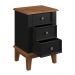 Mesa de Cabeceira Madeira Maciça - Preto