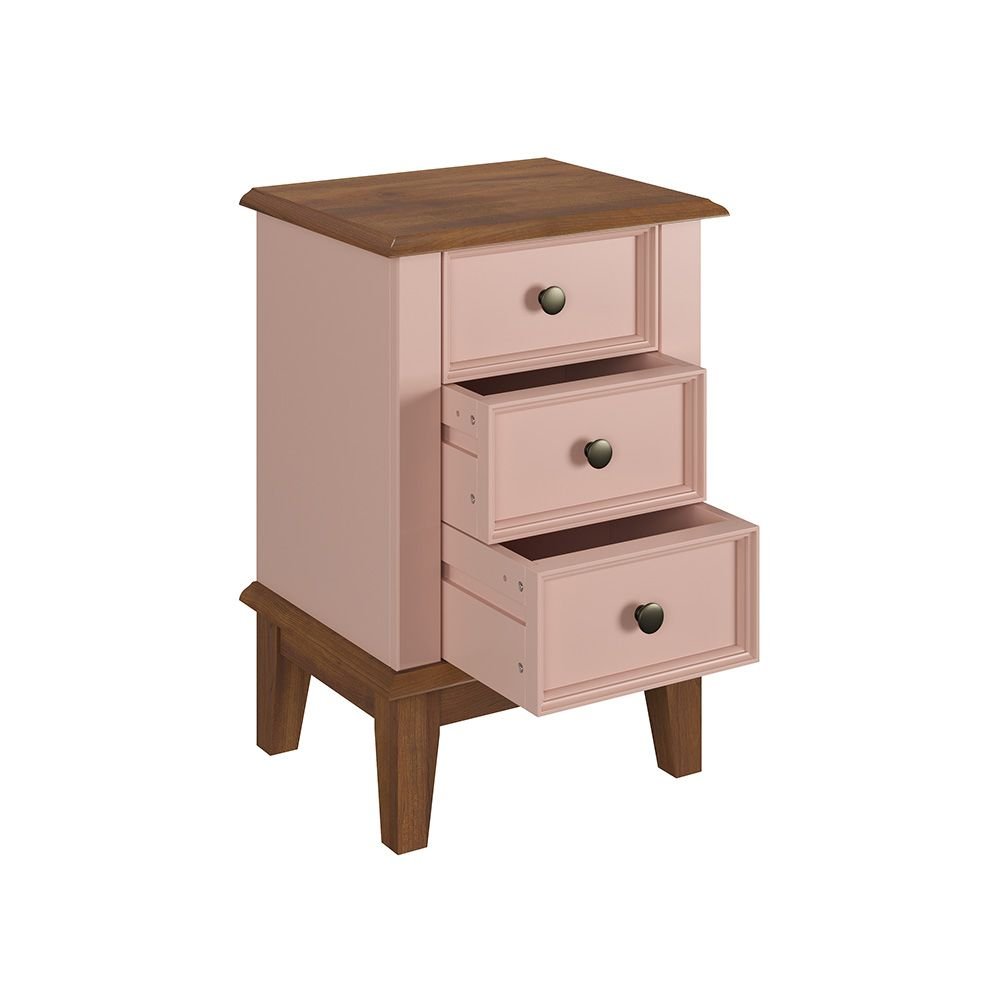 Mesa de Cabeceira Madeira Maciça - ROSA