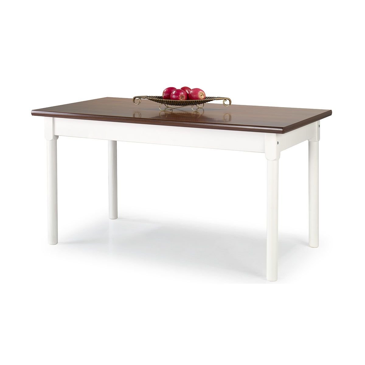 Mesa em Madeira Maciça Retangular 6 Lugares BRANCO