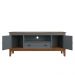 Rack 2 Portas  e 1 Gaveta- Cinza