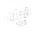 Rack 2 Portas  e 1 Gaveta- OFF WHITE