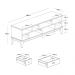 Rack 5 Gavetas - Branco