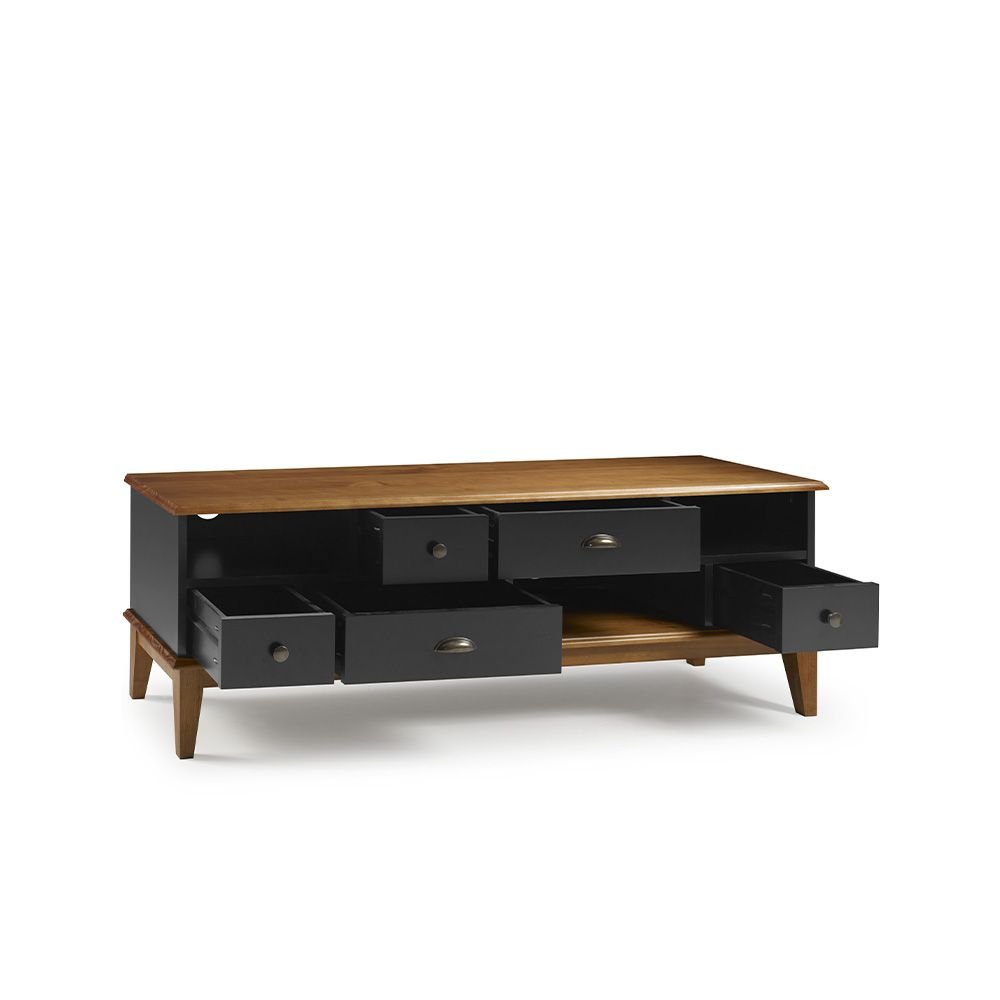 Rack 5 Gavetas - Preto