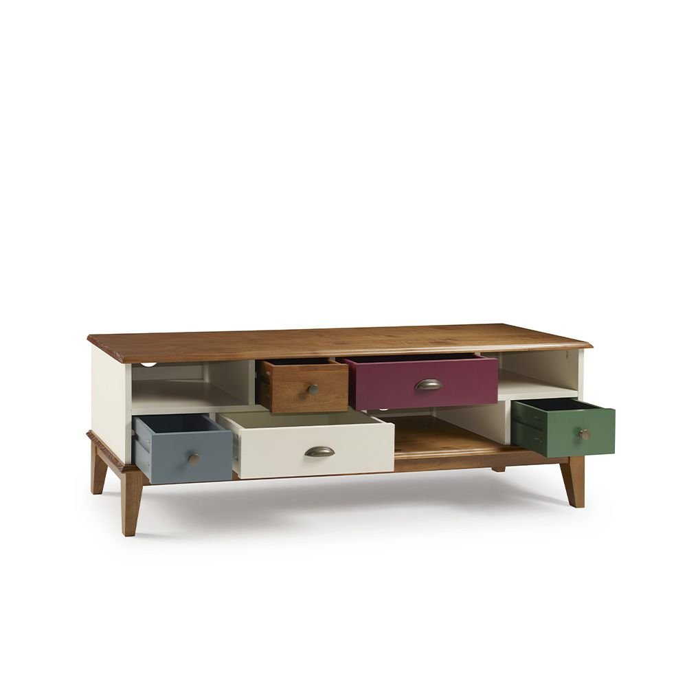 Rack 5 Gavetas Off White Color