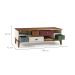 Rack 5 Gavetas Off White Color