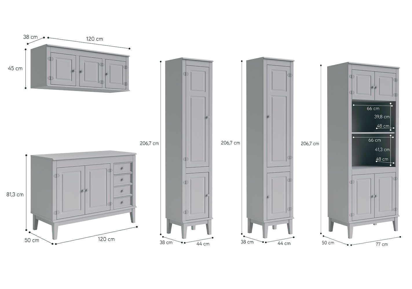 Torre Quente Forno e Microondas Off White