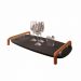 Bandeja Barcelona Decorativa Preto com Detalhes em Metal Bronze