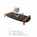 Bandeja Barcelona Decorativa Preto com Detalhes em Metal Bronze