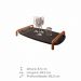 Bandeja Barcelona Decorativa Preto com Detalhes em Metal Cobre
