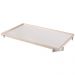 Bandeja Espelhada Gala MDF Laminado Ártico Pés em Metal Cromado