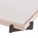 Bandeja Espelhada Gala MDF Laminado Ártico Pés em Metal Grafite