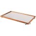 Bandeja Espelhada Gala MDF Laminado Castanho Pés em Metal Cromado