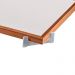 Bandeja Espelhada Gala MDF Laminado Castanho Pés em Metal Cromado