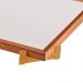 Bandeja Espelhada Gala MDF Laminado Castanho Pés em Metal Ouro