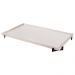 Bandeja Espelhada Gala MDF Laqueado Off White Pés em Metal Preto