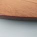Bandeja Redonda Maré MDF Laminado Castanho com Alça em Couro Marrom