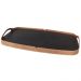 Bandeja Vale Decorativa MDF Laminado Ébano Couro Marrom