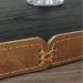 Bandeja Vale Decorativa MDF Laminado Ébano Couro Marrom