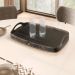 Bandeja Vale Decorativa MDF Laminado Ébano Couro Preto