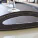 Bandeja Vale Decorativa MDF Laminado Ébano Couro Preto