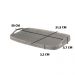 Bandeja Vale Decorativa MDF Laminado Castanho Couro Preto