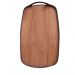 Bandeja Vale Decorativa MDF Laminado Castanho Couro Preto