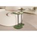 Conjunto 2 Mesa Lateral Florença Verde em Metal Preto