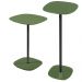 Conjunto 2 Mesa Lateral Florença Verde em Metal Preto