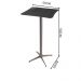 Conjunto Mesa Bistrô Copa Ébano com 2 Banquetas Metal Grafite