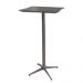 Conjunto Mesa Bistrô Copa Ébano com 2 Banquetas Metal Grafite