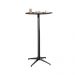 Conjunto Mesa Bistrô Elegance com 2 Banquetas Canastra Metal Preto
