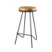 Conjunto Mesa Bistrô Elegance com 2 Banquetas Canastra Metal Preto