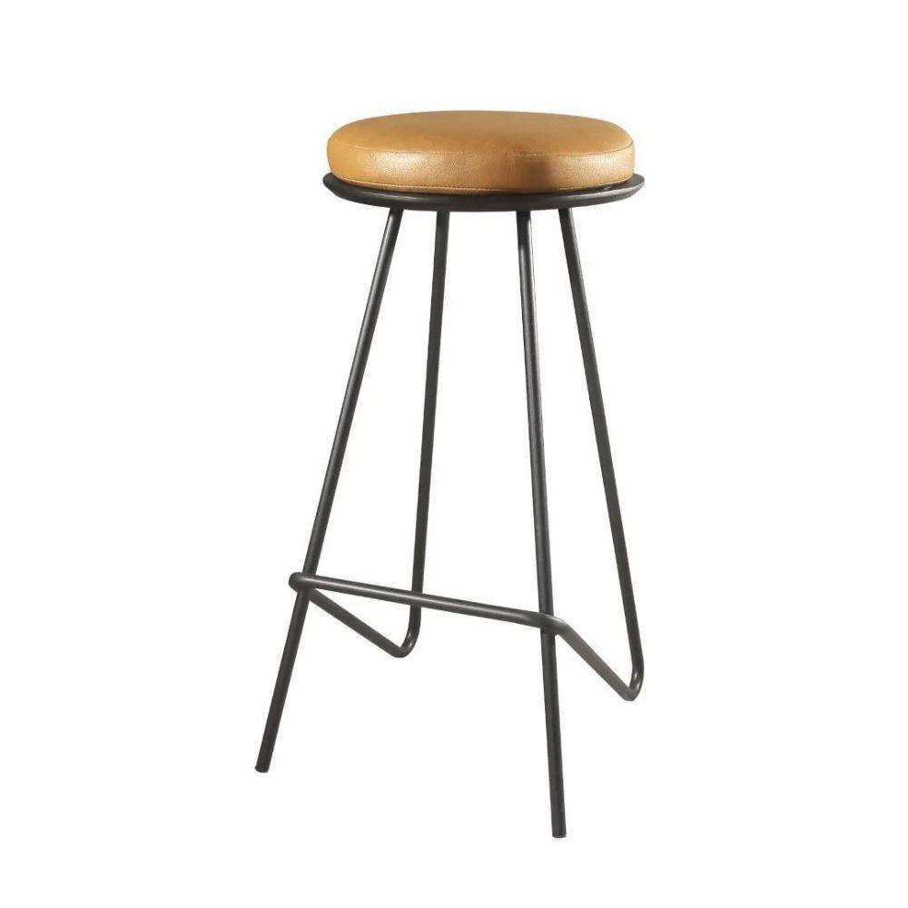 Conjunto Mesa Bistrô Elegance com 2 Banquetas Canastra Metal Preto