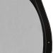 Espelho Fine Decorativo Redondo com Moldura em Couro 55 cm Cor:Preto