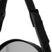 Espelho Fine Decorativo Redondo com Moldura em Couro 55 cm Cor:Preto