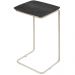 Mesa de Apoio Slim Ébano em Metal Cromado