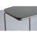 Mesa de Apoio Slim Ébano em Metal Cromado