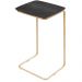 Mesa de Apoio Slim Ébano em Metal Ouro
