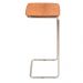 Mesa de Apoio Slim Castanho em Metal Cromado