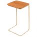 Mesa de Apoio Slim Castanho em Metal Ouro
