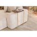 Mesa de Apoio Slim Concreto em Metal Ouro