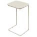 Mesa de Apoio Slim Off White em Metal Cromado
