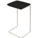 Mesa de Apoio Slim Preto em Metal Cromado