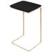 Mesa de Apoio Slim Preto em Metal Ouro