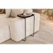 Mesa de Apoio Slim Preto em Metal Preto