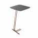 Mesa de Apoio para Sofá Concreto com Base em Metal Cobre